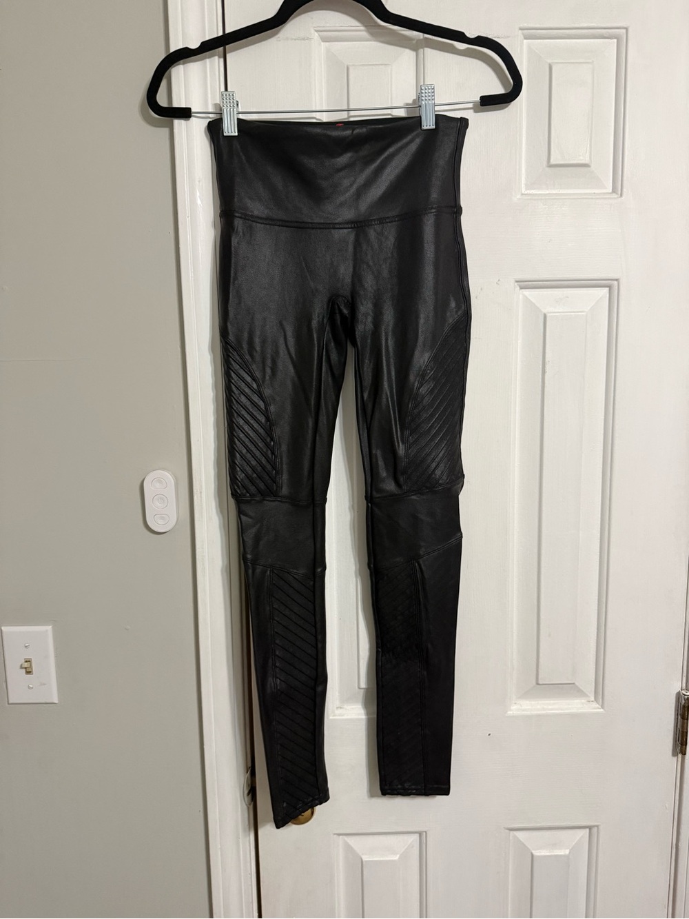 Spanx Moto Faux Leather Leggings
